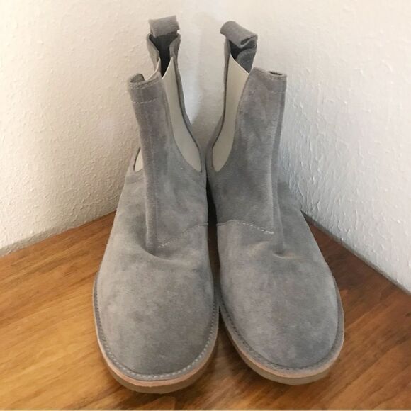 New‎ CIVIL REGIME Brando Gray Suede Chelsea Ankle Boot Leather Chukka Size 8 41
